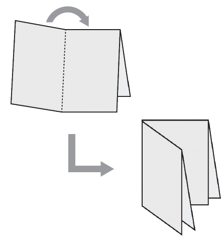 リーフレット折り方